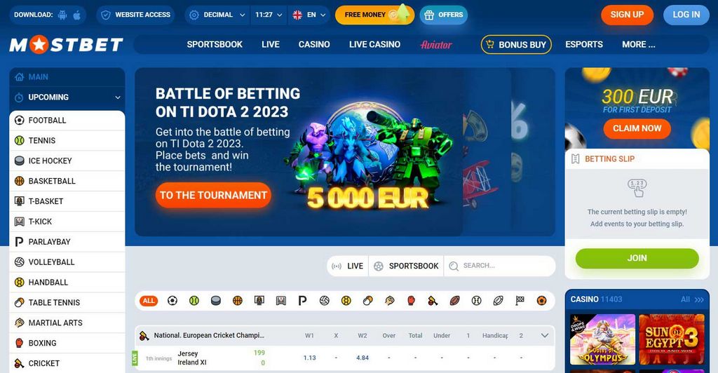 Mostbet kazinosunda oynayın